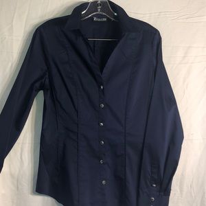 Navy blue button up, wore once
